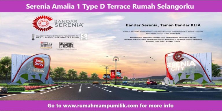 Serenia Amalia 1 Type D Terrace Rumah Selangorku Affordable Homes in Malaysia