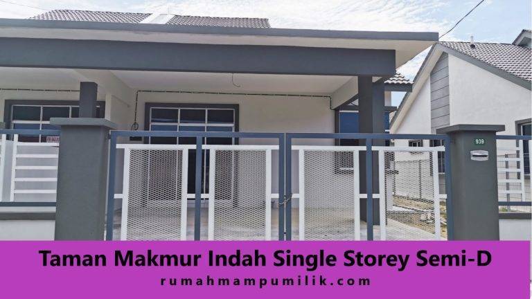 Taman Makmur Indah Single Storey Semi-D