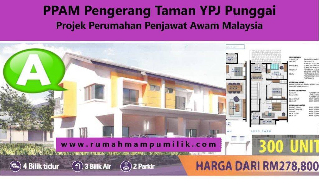 PPAM Pengerang Taman YPJ Punggai Jenis A Projek Perumahan Penjawat Awam Malaysia