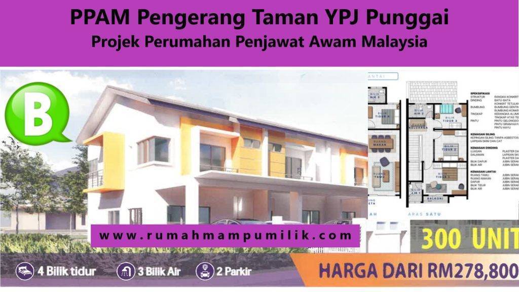 PPAM Pengerang Taman YPJ Punggai Jenis B Projek Perumahan Penjawat Awam Malaysia