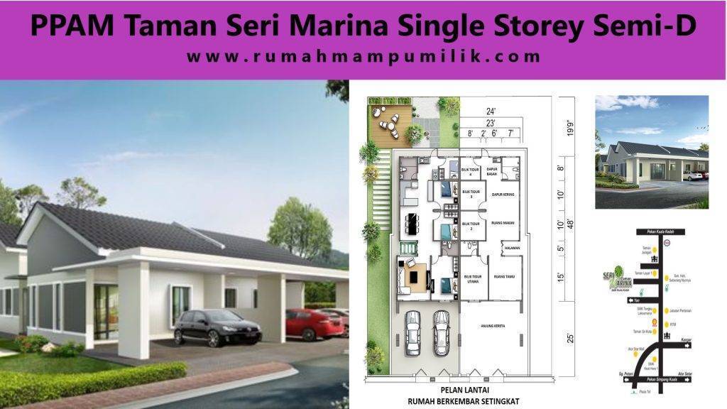 Perumahan Penjawat Awam Malaysia PPAM Taman Seri Marina Single Storey Semi-D