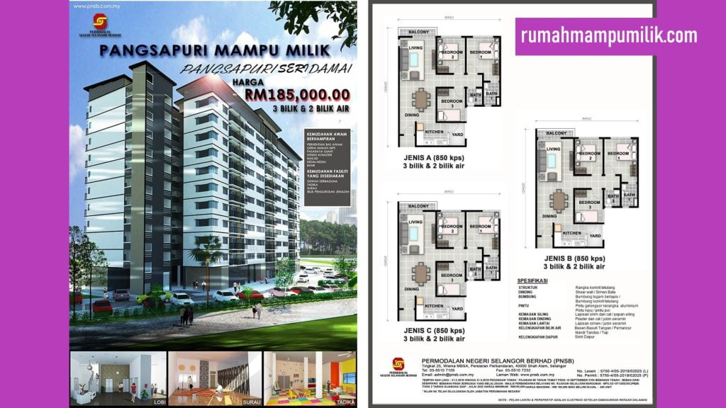 Pangsapuri Seri Damai Gombak Selangor Jenis C1