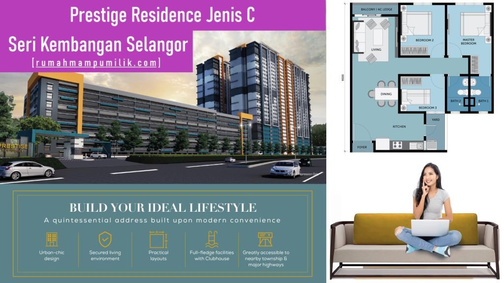 Pangsapuri Perkhidmatan Prestige Residence Jenis C Seri Kembangan Selangor