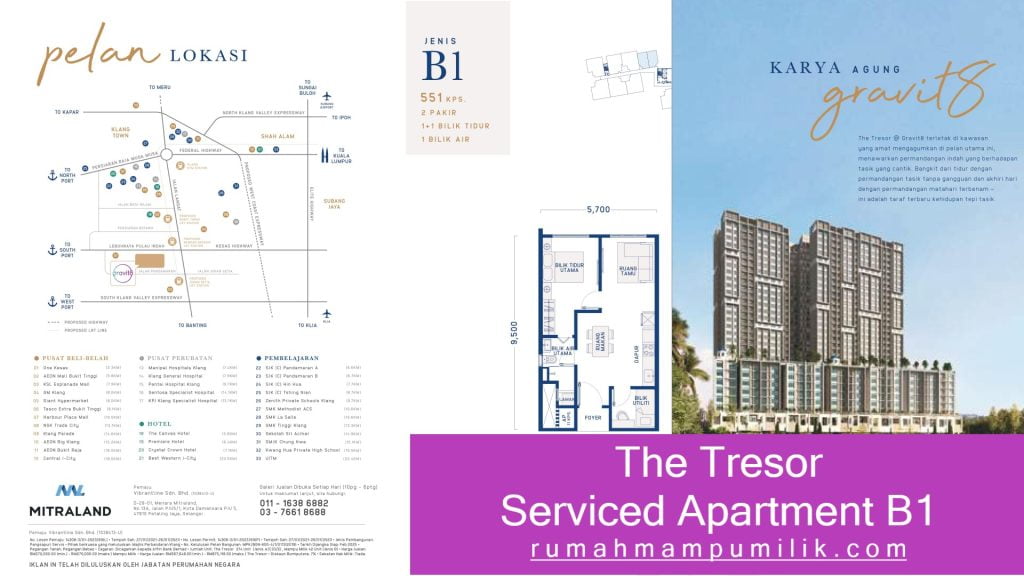 The Tresor Serviced Apartment B1 Klang Selangor