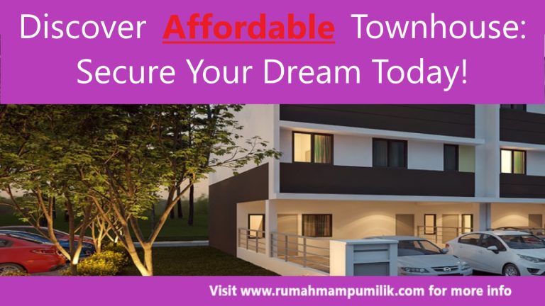 Discover Affordable Townhouse: Make Your Dream a Reality Today!