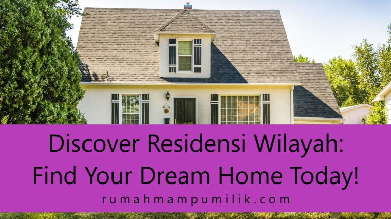 Discover Residensi Wilayah: Find Your Dream Home Today!